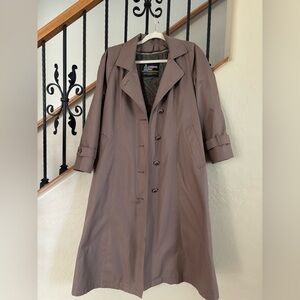 London Fog Trench Coat in Taupe